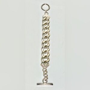 RARE Vintage Giorgio Armani Emporio Solid Sterling Silver Toggle Bracelet